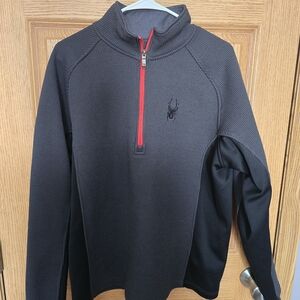 Spyder Men's Black Quarter-Zip Jacket